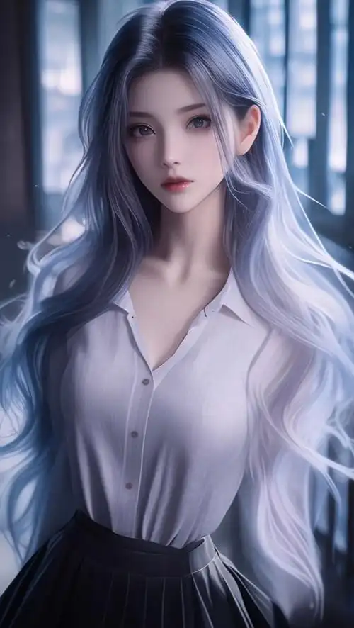 礁石浪纹：浪线划过浅滩